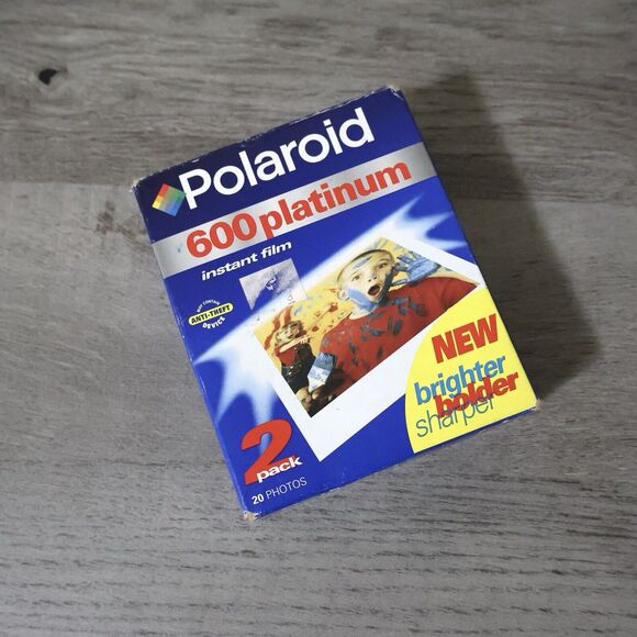 Polaroid 600 Platinum Instant Film 2 Pack EXPIRED 8/99 - Picture 1 of 6